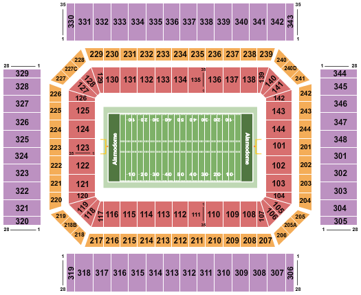 Alamodome Alamodome Seating Chart