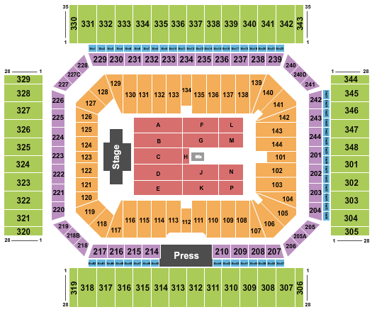 Alamodome Alamodome Seating Chart